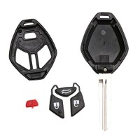 Glumes 1pc Black Key Shell 3 Button with Blade Replacement For Mitsubishi Outlander - B07C87QNFC